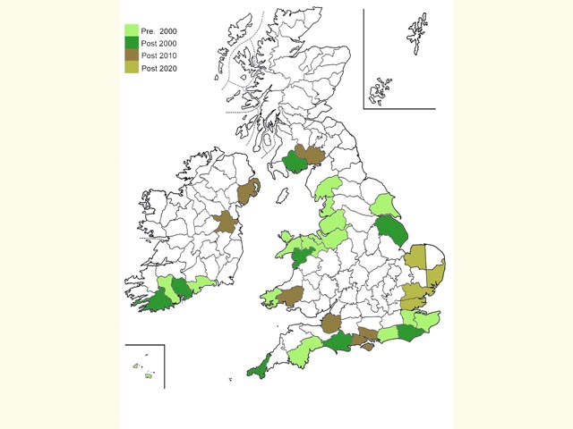  Distribution map Copyright Martin Evans 