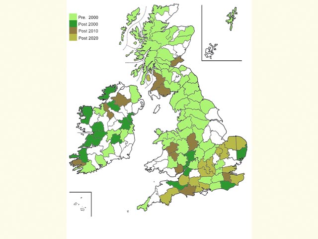  Distribution map Copyright Martin Evans 