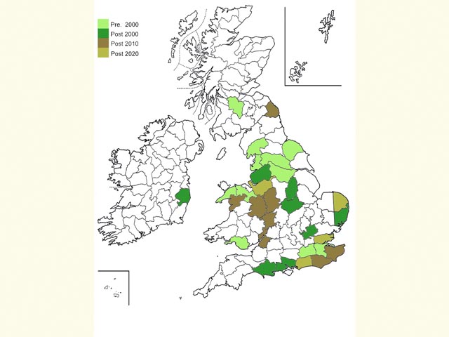  Distribution map Copyright Martin Evans 