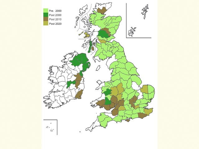  Distribution map Copyright Martin Evans 