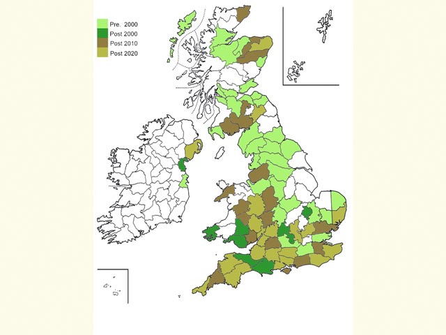  Distribution map Copyright Martin Evans 