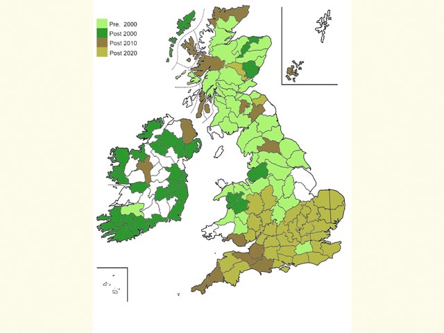  Distribution map Copyright Martin Evans 