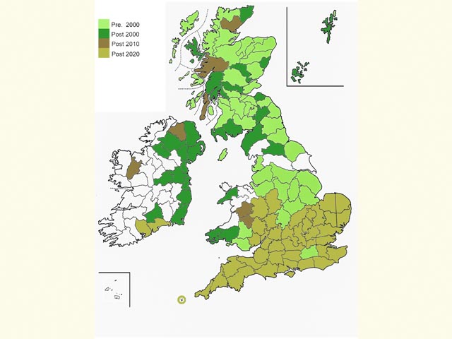  Distribution map Copyright Martin Evans 