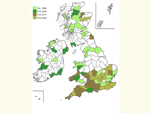  Distribution map Copyright Martin Evans 
