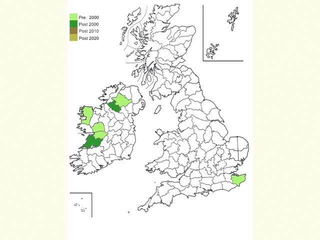  Distribution map Copyright Martin Evans 