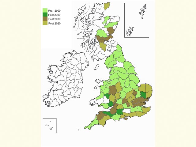  Distribution map Copyright Martin Evans 