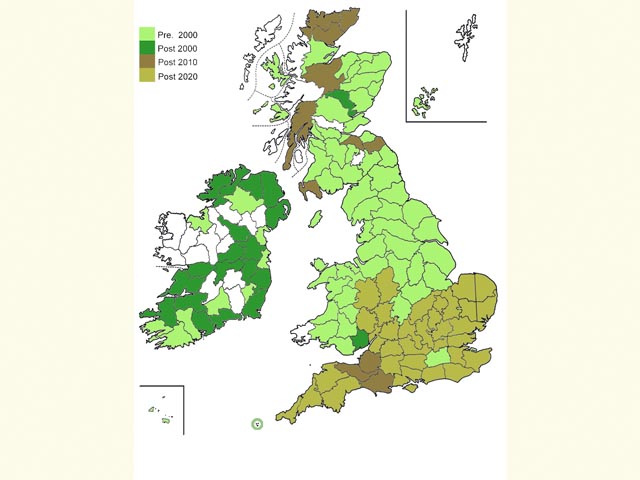  Distribution map Copyright Martin Evans 