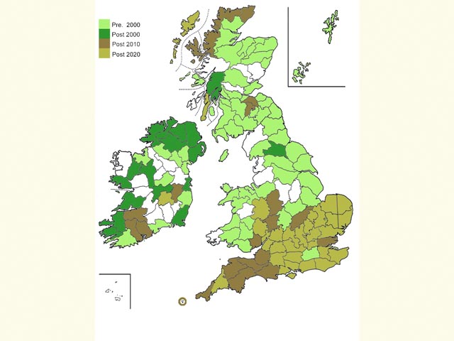  Distribution map Copyright Martin Evans 