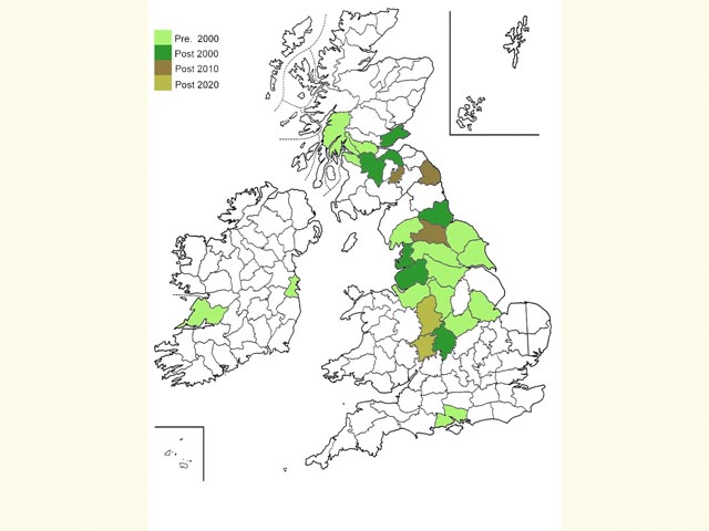  Distribution map Copyright Martin Evans 