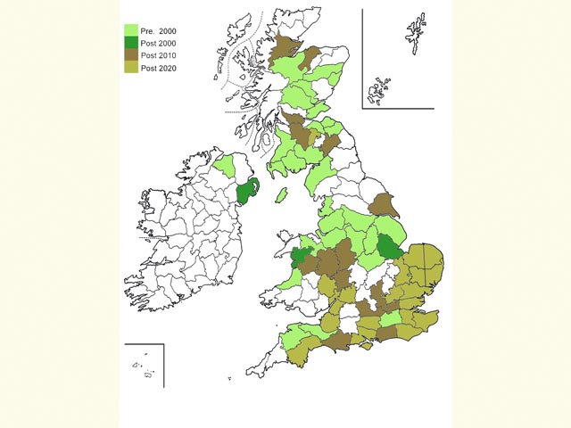  Distribution map Copyright Martin Evans 