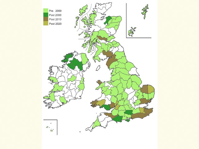  Distribution map Copyright Martin Evans 