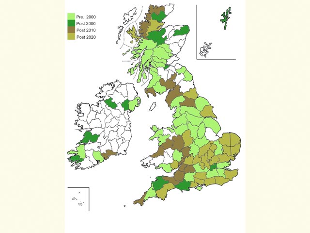  Distribution map Copyright Martin Evans 