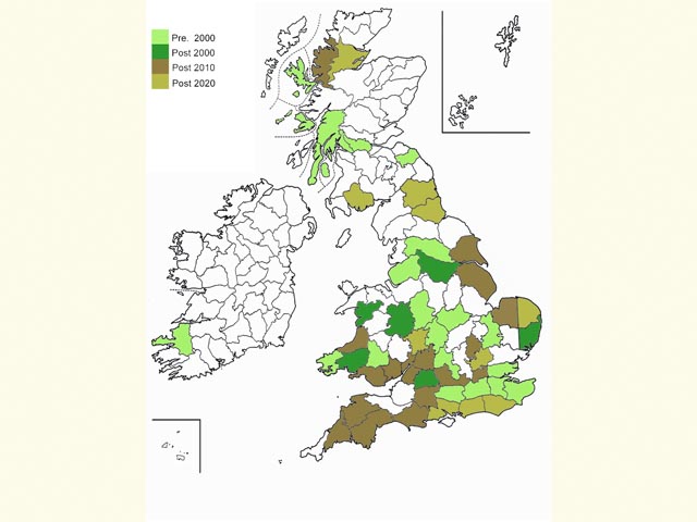  Distribution map Copyright Martin Evans 