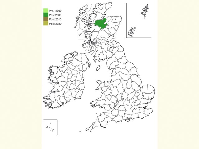  Distribution map Copyright Martin Evans 