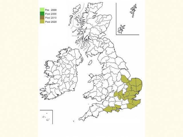  Distribution map Copyright Martin Evans 