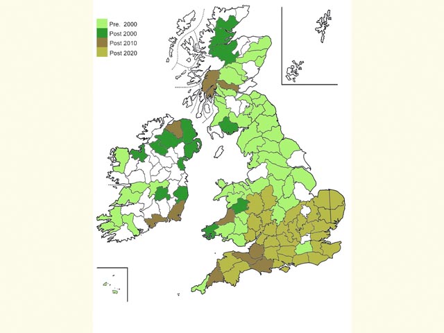  Distribution map Copyright Martin Evans 