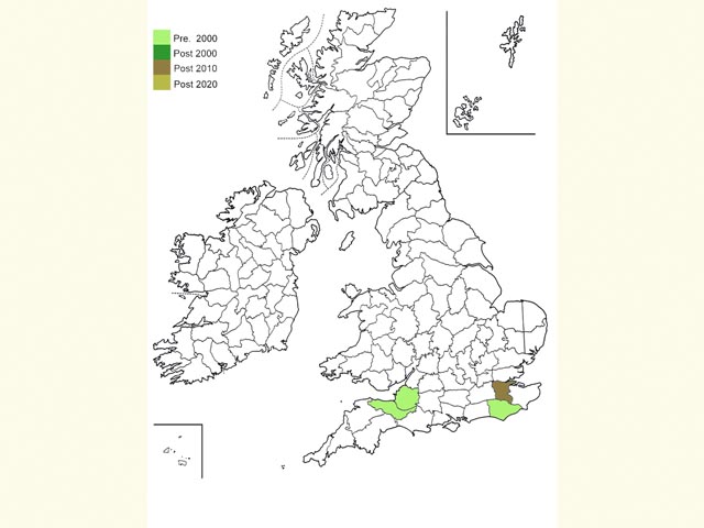  Distribution map Copyright Martin Evans 
