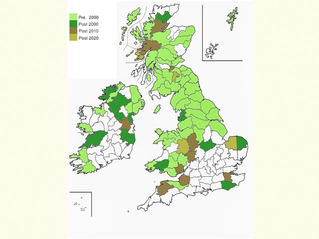  Distribution map Copyright Martin Evans 