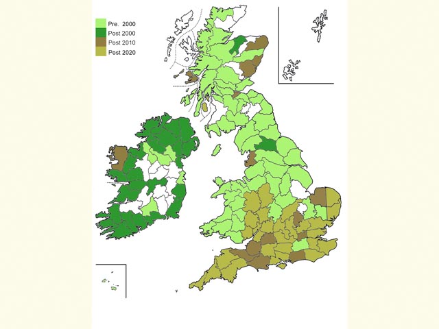  Distribution map Copyright Martin Evans 