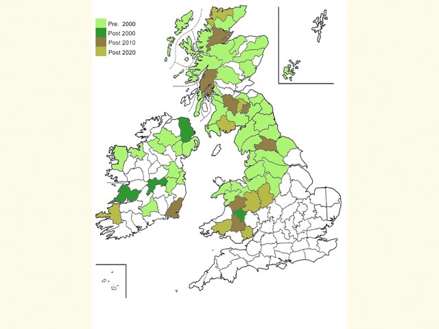  Distribution map Copyright Martin Evans 