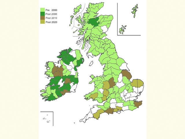  Distribution map Copyright Martin Evans 