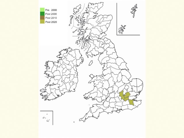  Distribution map Copyright Martin Evans 