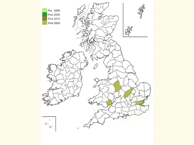 Distribution map Copyright Martin Evans 
