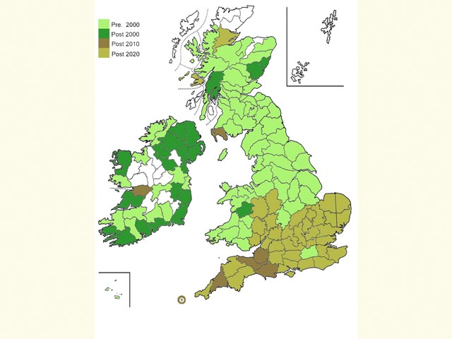  Distribution map Copyright Martin Evans 