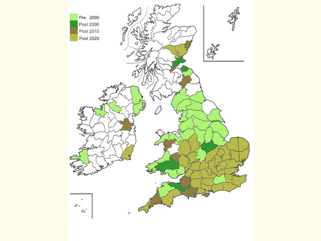  Distribution map Copyright Martin Evans 