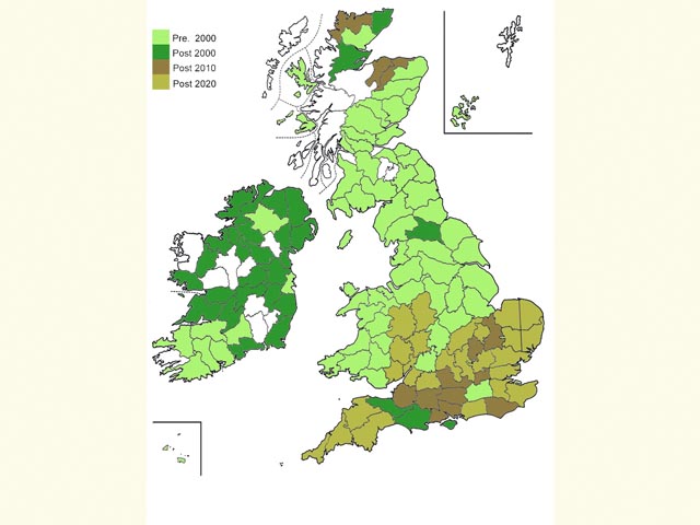  Distribution map Copyright Martin Evans 