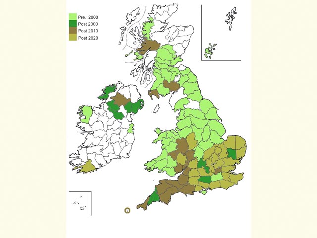  Distribution map Copyright Martin Evans 