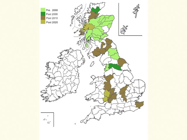  Distribution map Copyright Martin Evans 