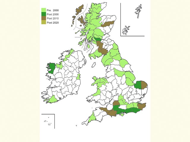  Distribution map Copyright Martin Evans 