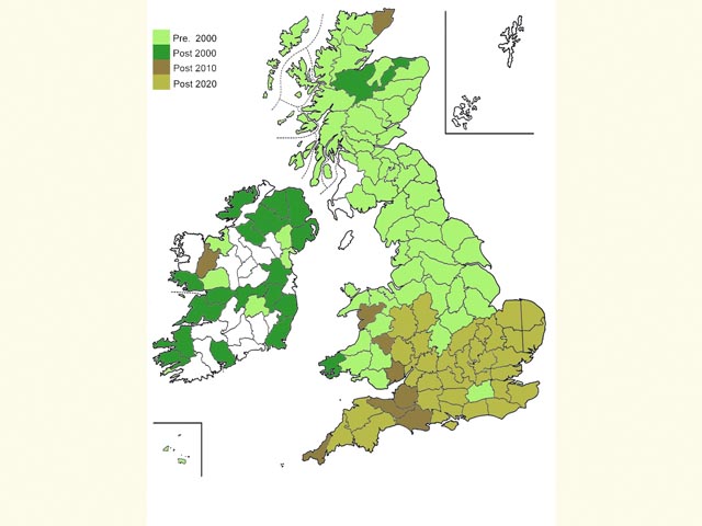  Distribution map Copyright Martin Evans 
