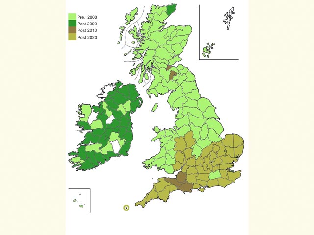  Distribution map Copyright Martin Evans 