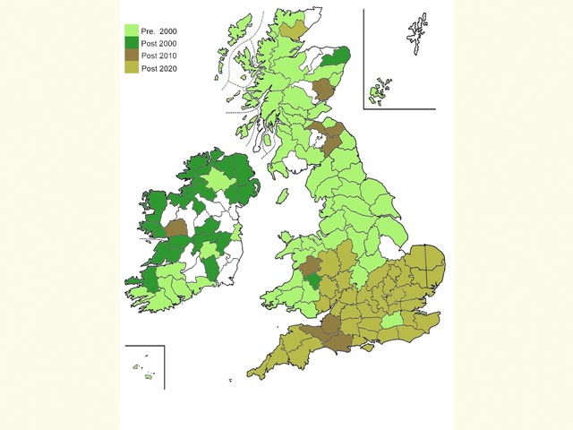  Distribution map Copyright Martin Evans 