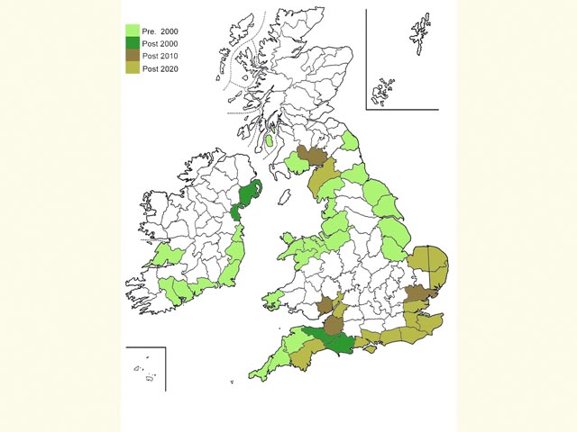  Distribution map Copyright Martin Evans 