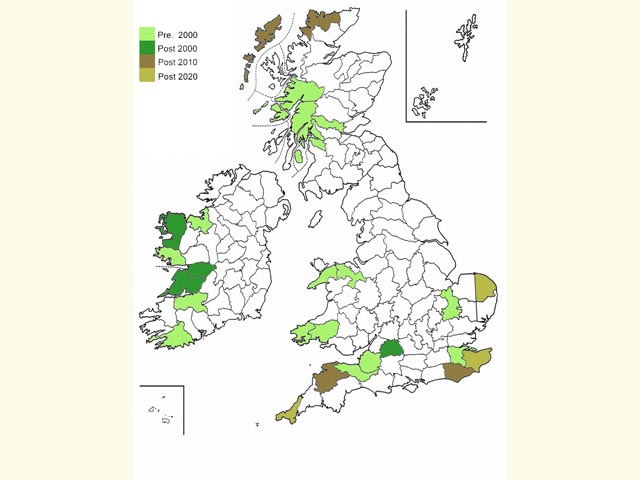  Distribution map Copyright Martin Evans 