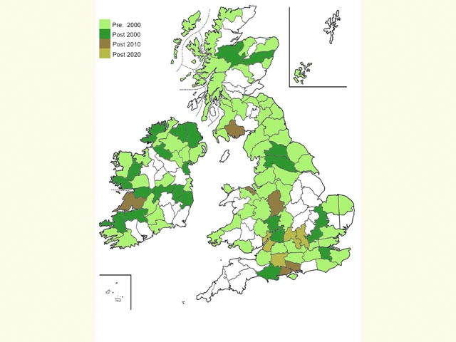  Distribution map Copyright Martin Evans 