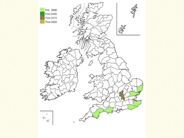  Distribution map Copyright Martin Evans 
