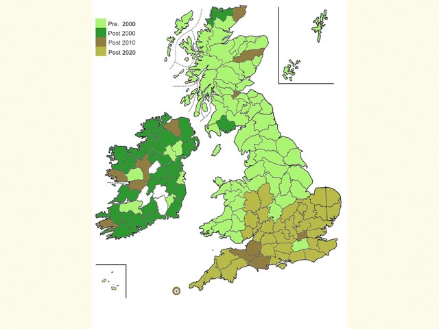  Distribution map Copyright Martin Evans 