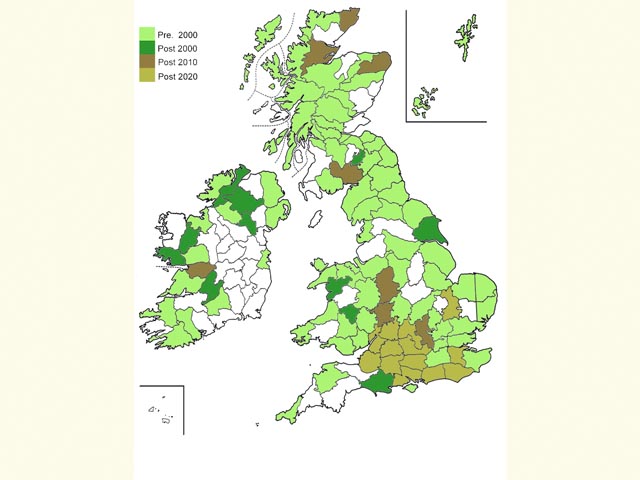  Distribution map Copyright Martin Evans 