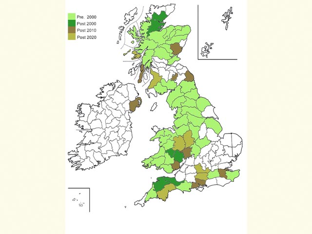  Distribution map Copyright Martin Evans 