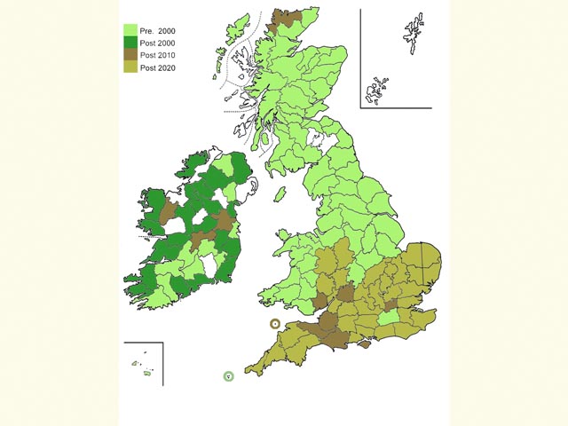  Distribution map Copyright Martin Evans 