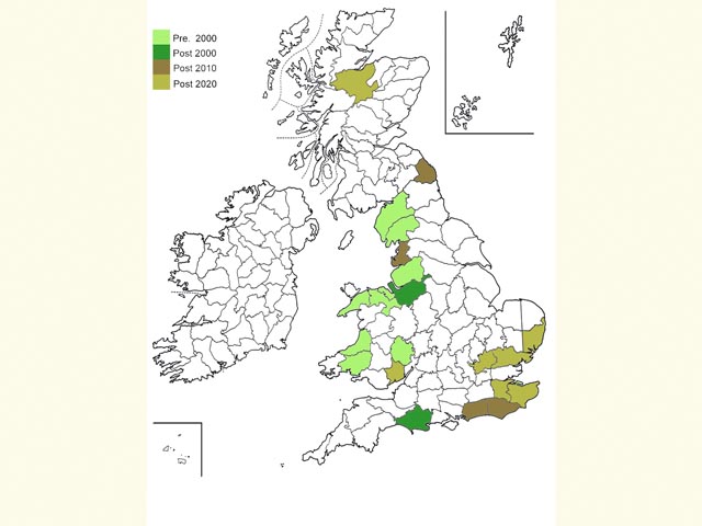  Distribution map Copyright Martin Evans 