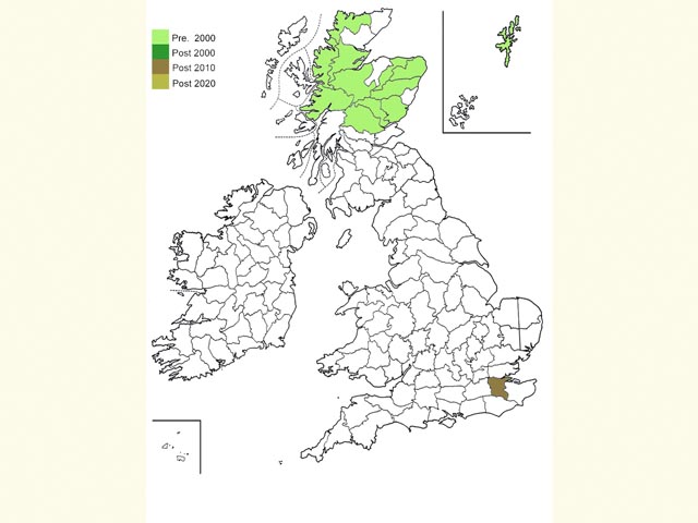  Distribution map Copyright Martin Evans 
