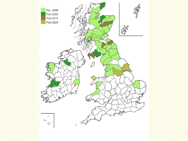  Distribution map Copyright Martin Evans 