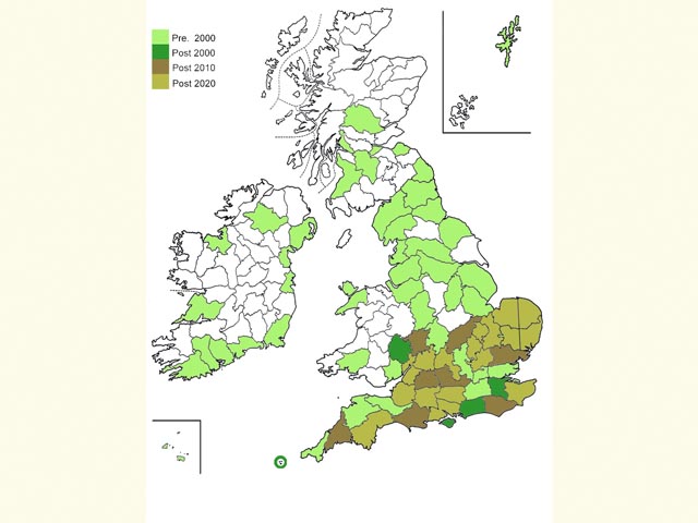  Distribution map Copyright Martin Evans 