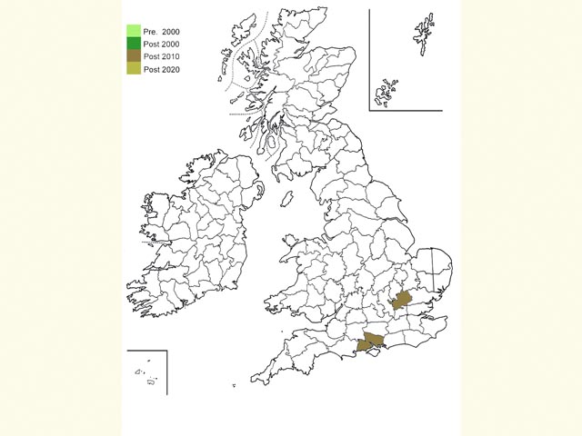  Distribution map Copyright Martin Evans 