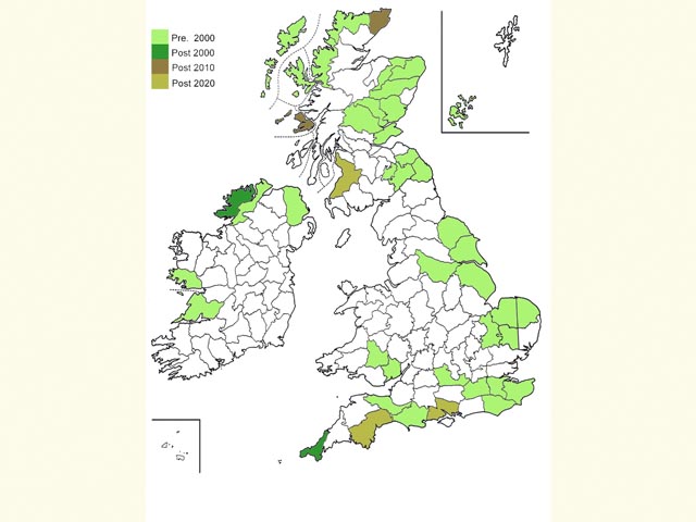  Distribution map Copyright Martin Evans 